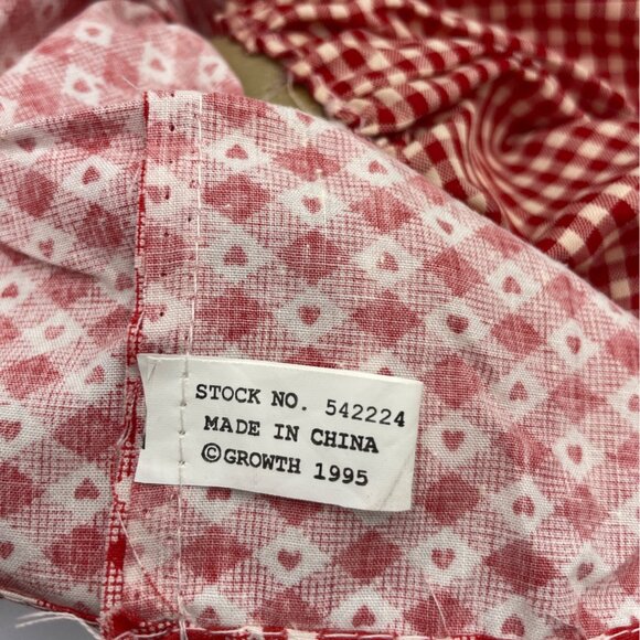 Vintage 1995 House Of Lloyd Christmas Gingerbread Doll, Apron & Bow Shelf Sitter - Picture 5 of 13